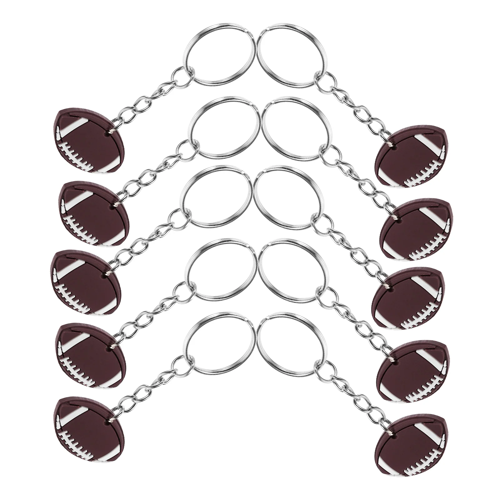

10 шт. брелок для ключей с футбольным мячом подвесная сумка очаровательные аксессуары для регби портов спортивные брелки компактные сумки для бейсбола