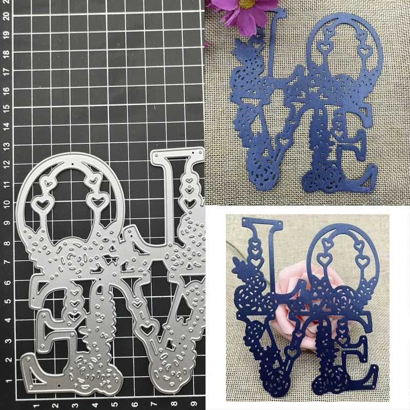 

Love Metal Cutting Die Stencil for DIY Scrapbooking Album Paper Card Decor Craft Embossing Die