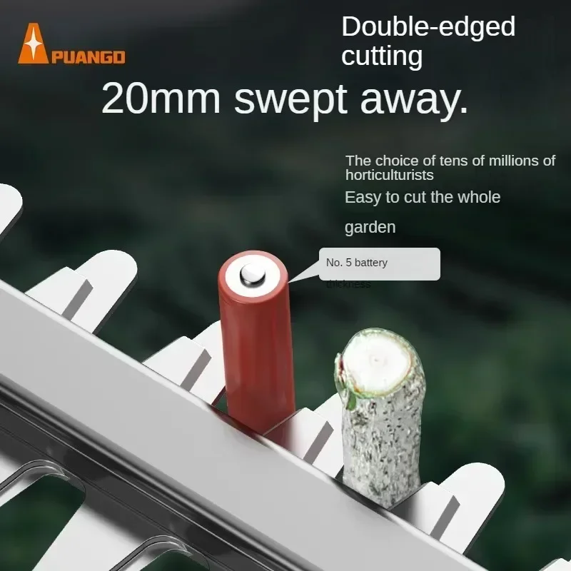 Electric Hedge Trimmer with Rechargeable Battery - Garden Pruning Tool for Tea Tree Cutting and Branch Trimming 2
