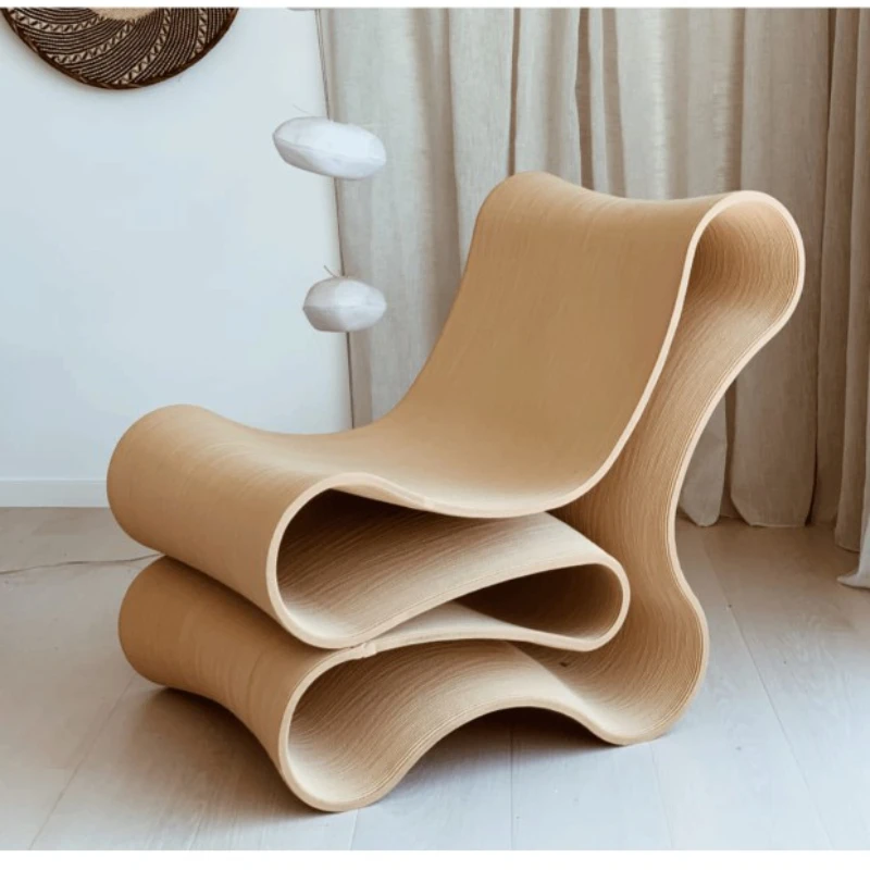 

Nordic Creative Frp Special-Shaped Noodles Casual Backrest Chair Reform Lounge