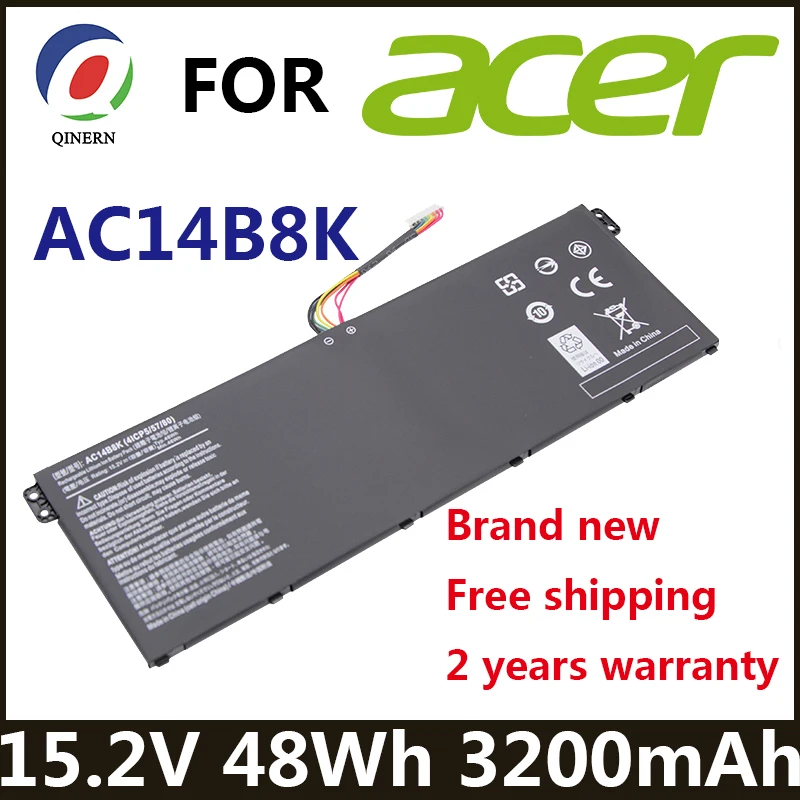 AC14B8K 48Wh Аккумулятор для ноутбука Acer Aspire CB3-111 CB5-311 ES1-511 ES1-512 ES1-520 S1-521 ES1-531 ES1-731 E5-771G V3-371 V3-111
