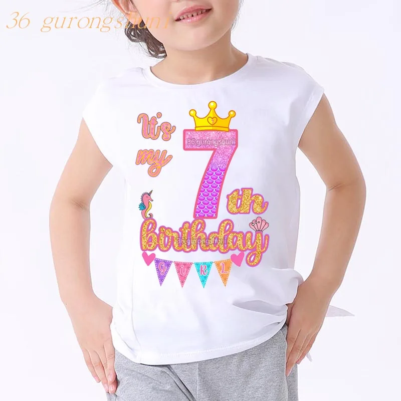 tank top girl cute	 It's My Shirt Children T Shirts Number 1 2 3 4 5 6  9 Happy Birthday Gift Kids Letters Cute Tshirts Print Clothes Boys and Girls t-shirt kid dress	