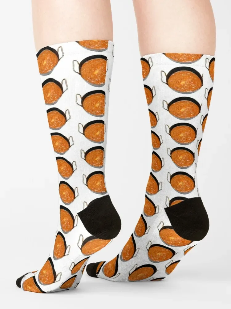 Balti Butter Chicken in Karahi Socks with print cool Men's Socks Women's