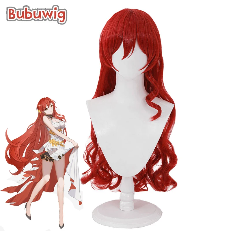 

Bubuwig Synthetic Hair Himeko Cosplay Wigs Honkai: Star Rail Himeko 80cm Fashion Women Long Curly Red Party Wig Heat Resistant