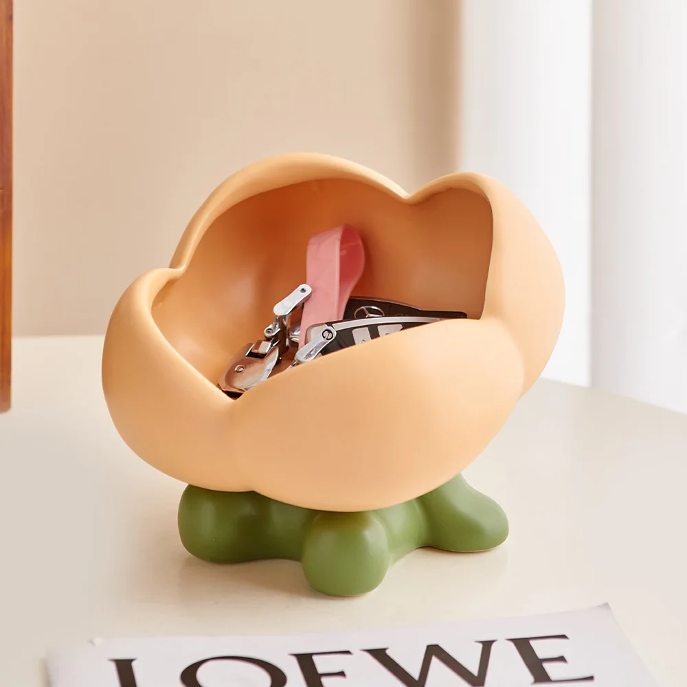 

Home Living Decor Creative Flower Storage Tray Modern Simple Interior Cabinet Study Table Ornament Kitchen Accessories Figurine