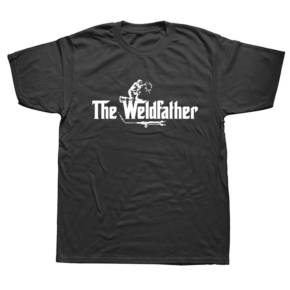 

Weldfather Cool Welder Gift Tee Welding Funny Christmas T Shirt Graphic Cotton Streetwear Short Sleeve Harajuku T-shirt