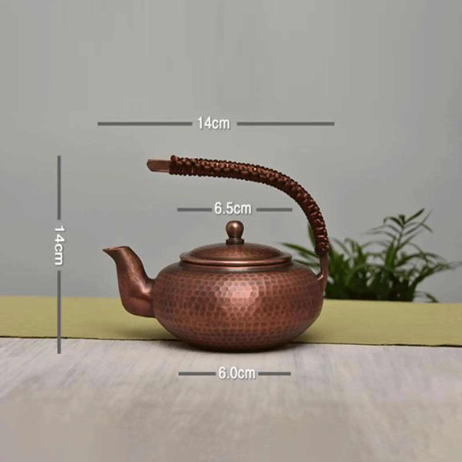 Copper Teapot Half Moon Handmade 500ml Traditional Copper Kettle Teapot