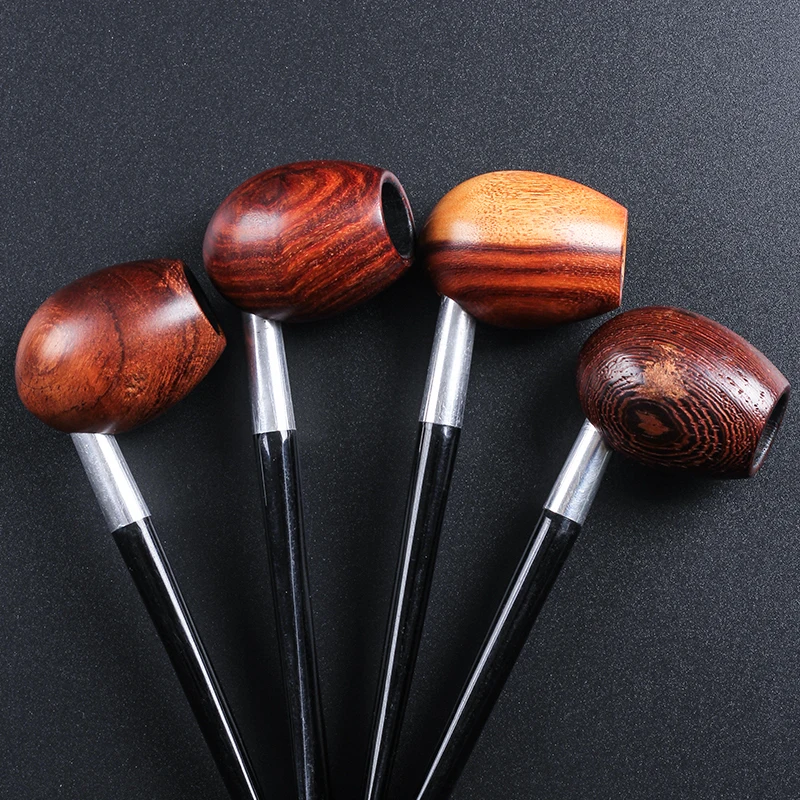 Smoking Pipe Smoking Accessories Tobacco Pipe Tobacco Smoking Accessories Herb Smoking Pipe 1pc Vintage Enchase jade Wooden Smoking Pipe Tobacco Cigarettes Cigar Pipes Durable