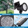 Solar LED spotlight solar light 9LED light adjustable solar spotlight super bright landscape courtyard observation lawn light 2