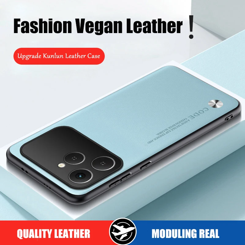 Luxury PU Leather Shockproof Back Cover for Tecno Spark 40 - Full Protection Phone Case