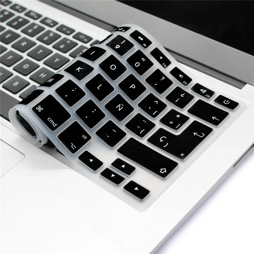 

Universal Spanish Keyboard Cover for Macbook Air 13 A1466 Pro Retina 13 15 CDROM A1278 A1398 Spanish EU US Silicon Keyboard Skin