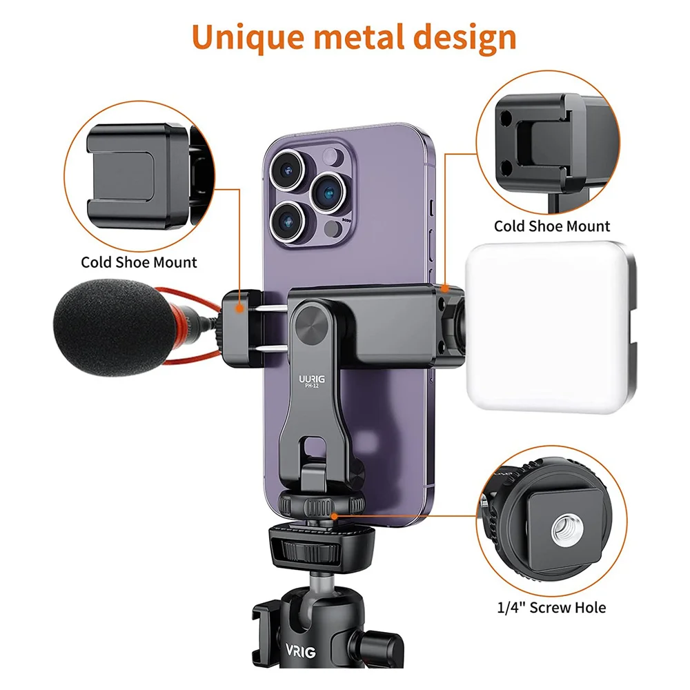 Universal Phone Holder Adapter Camera Tripod Mount 360 Rotation