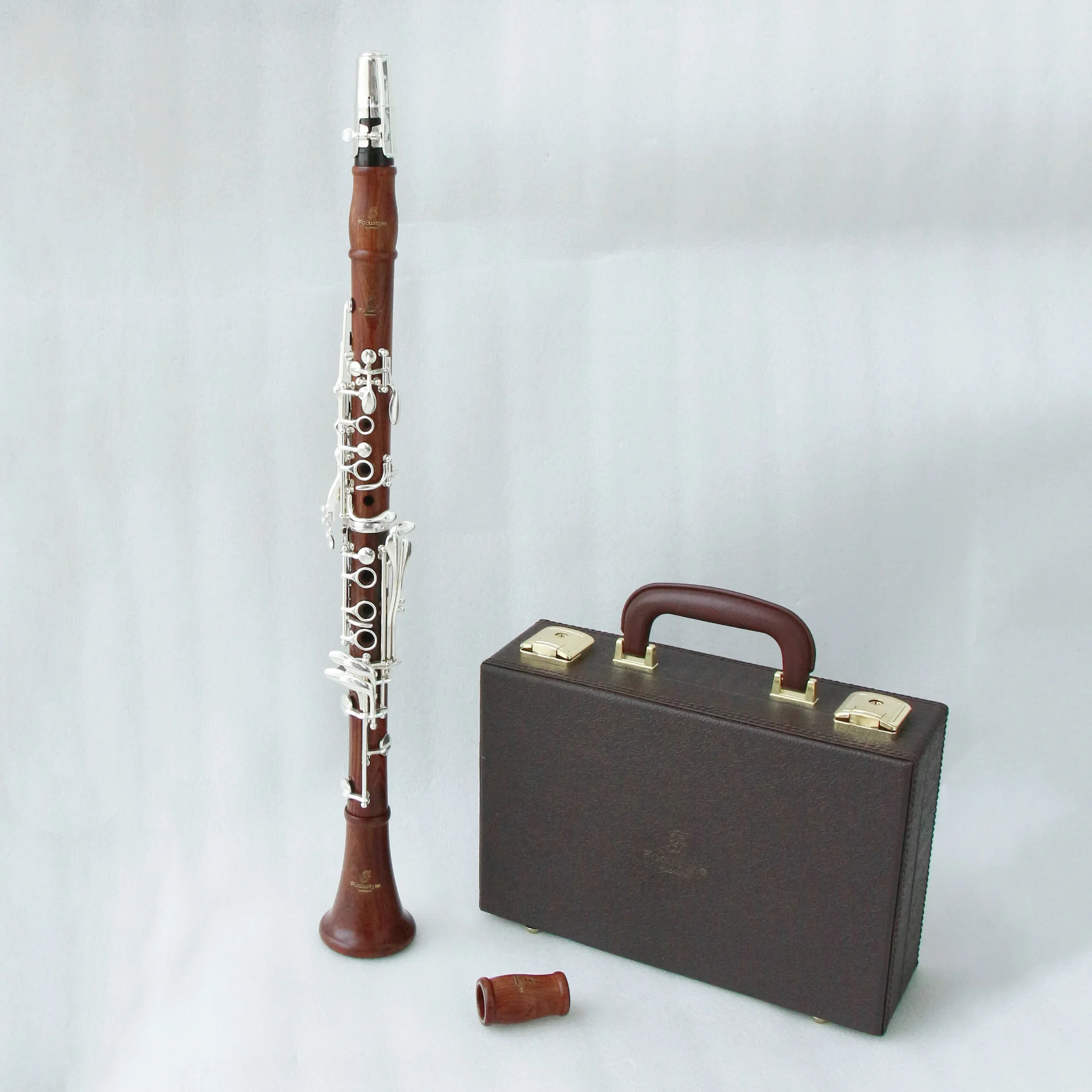 Rosewood clarinet for sale good performance bb clarinet 17keys silver plated rosewood