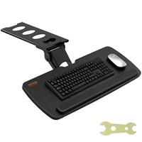 VEVOR Keyboard Tray under Desk Adjustable Height and Angle Keyboard Tray Slide out and Holder for Typing in Home and Office Work