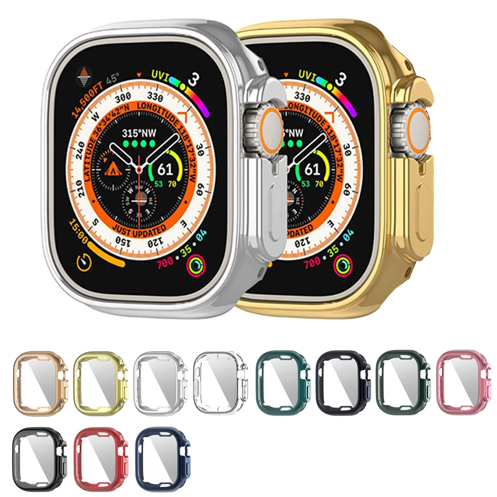 360 Full Soft Clear Protective Case for Apple Watch Ultra 49mm TPU