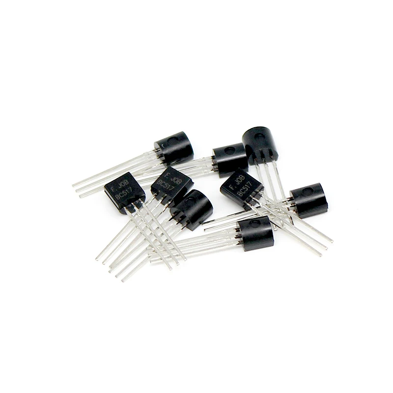 BC517 Transistor Darlington Transistors set 50pcs 30v 1a Amplifier Silicon NPN Triode Transistor TO-92 BJT In Stock bjt transistor transistors kit