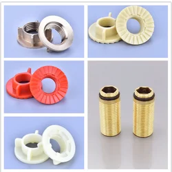 1PC Faucet Fixed Base Plate Water Tap Screw Nut Sink Basin Pipe Connector Replacement Parts Kitchen Bathroom Hardware Accessorie