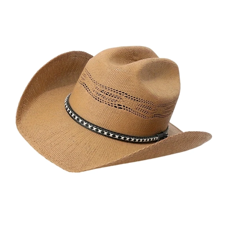 652F Stylish Panama Hat Men and Women Hat Casual Outdoor Wear Trendy Accessory for Beach and Party Wear