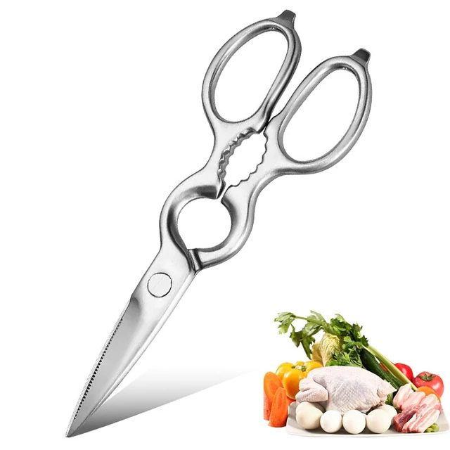 Steel Kitchen Scissors Shears Chicken Bone Fish  Kitchen Scissors Cutting  Poultry - Kitchen Scissors - Aliexpress