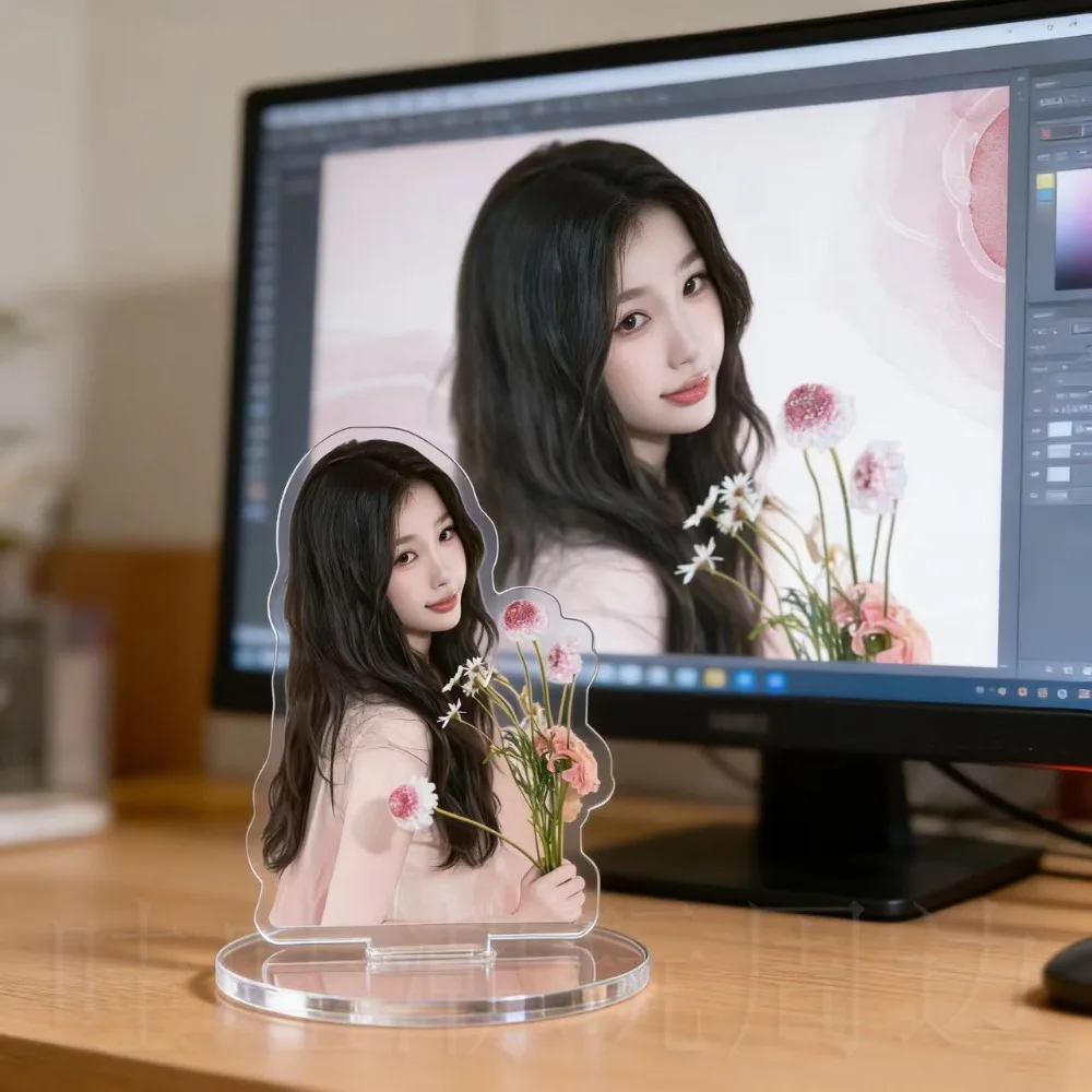 아름다운 여배우 스타 유 슈신이 여성을 위한 고급스럽고 정교한 아크릴 키체인, 방 장식, 팬 선물들을 추천합니다.