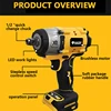 Electric Goddess Brushless Impact Electric Driver Electric Screwdriver Driver High Torque tools 전동드라이버 공구 for dewalt 20V battery 2