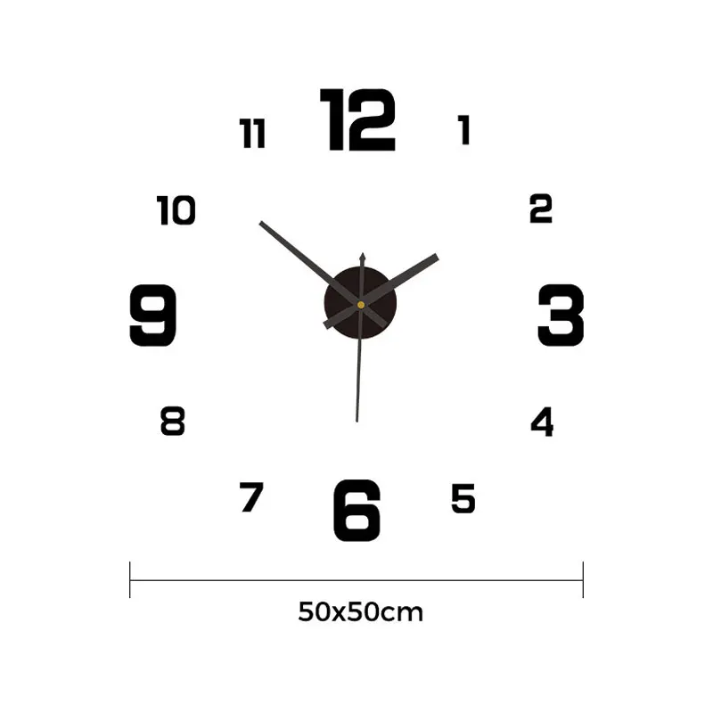 Digital Wall Clock Creative Digital Glow-In-The-Dark Clock Personality Home Diy Wall Clock Decorative