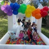PVC Inflatable White Bounce House Professional Jumping Bouncy Castle Bouncer with Ball Pit&Air Blower For Kids Wedding Party 4