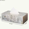 Rectangular Marble Texture Resin Facial Tissue Box Kitchen Office Car Napkin Holder Paper Towel Dispenser Container Home Decor 6