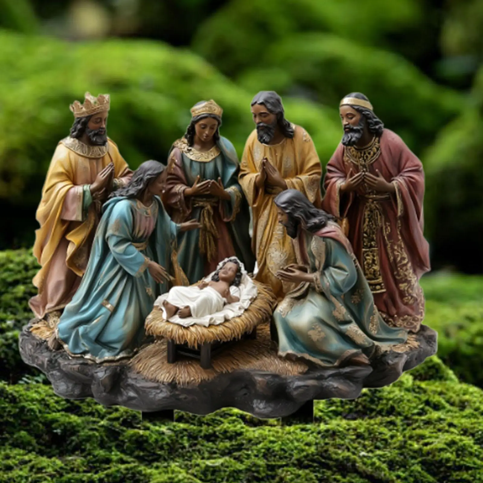 Christmas Yard Sign Stake Decor Flowerbed Decor Walkway Patio Landscape 2D Party Acrylic Decor Lawn Jesus Nativity Scene Stake Christmas Yard Sign Stake Decor Flowerbed Decor Walkway Patio Landscape 2D Party Acrylic Decor Lawn Jesus Nativity Scene Stake