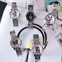 Children's Watch Disney Mickey Minnie Cute Boy Girl Cartoon Mickey Mouse Stainless Steel Waterproof Quartz Watch Birthday Gifts 2