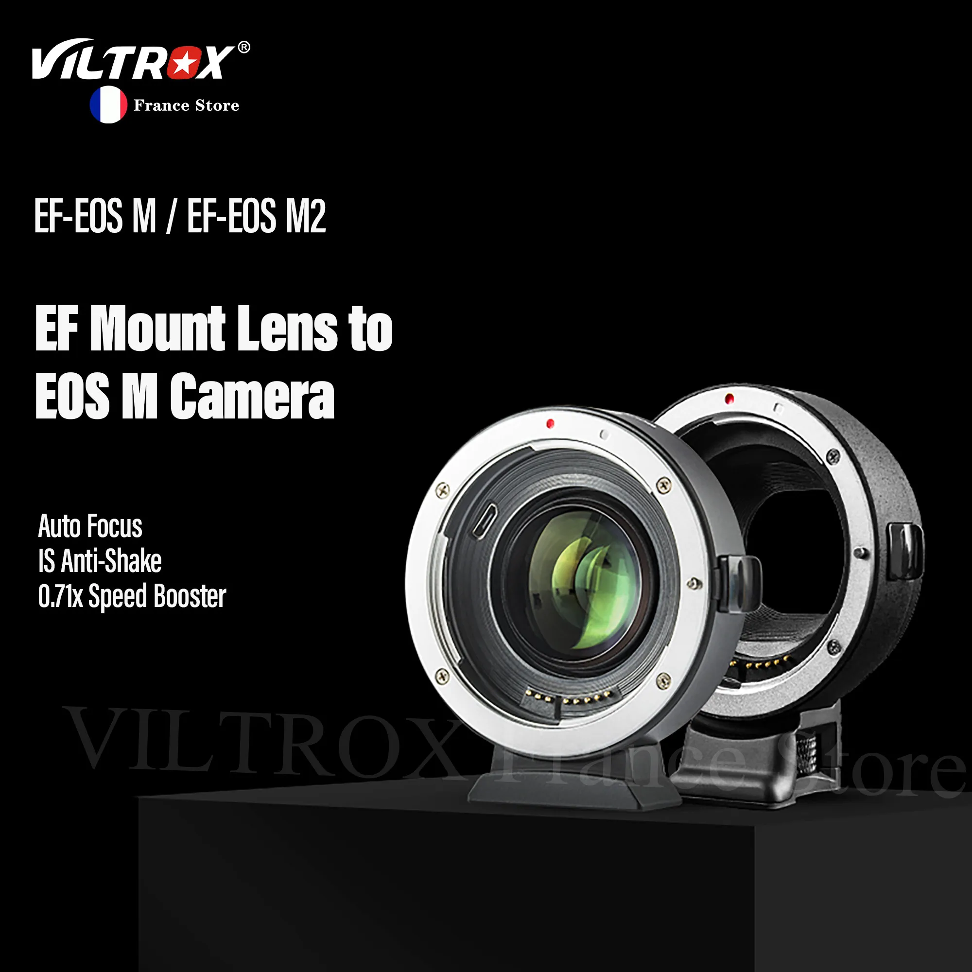 Viltrox Ef-Eos M Canon M Adattatore Obiettivo Messa A Fuoco Automatica 0.71X Booster Di Velocità Per Canon Ef Ef-S A Eos M Fotocamera M6 Ii M200 M5 M5