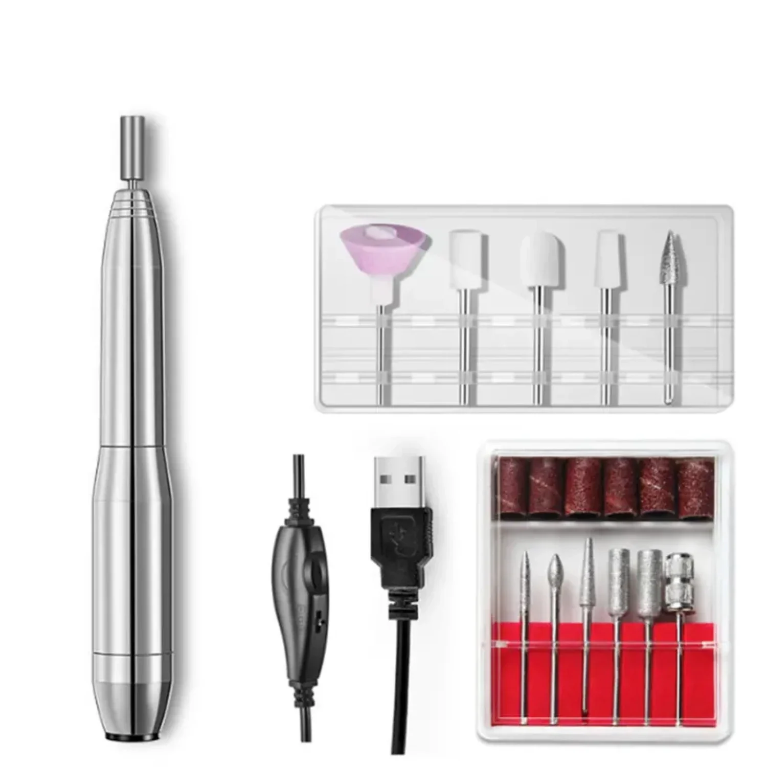 Electric USB Charging Nail Cutter Drilling Machine for Precise Pedicure, Professional Electric Nail File Tools 3