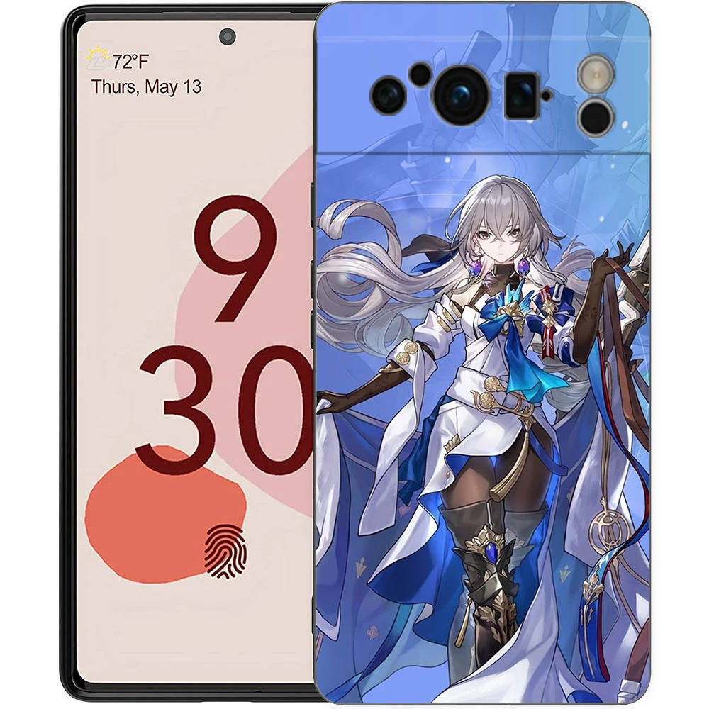 Honkai Star Rail Blade Jing Yuan Black Soft Shockproof Silicone Phone Case