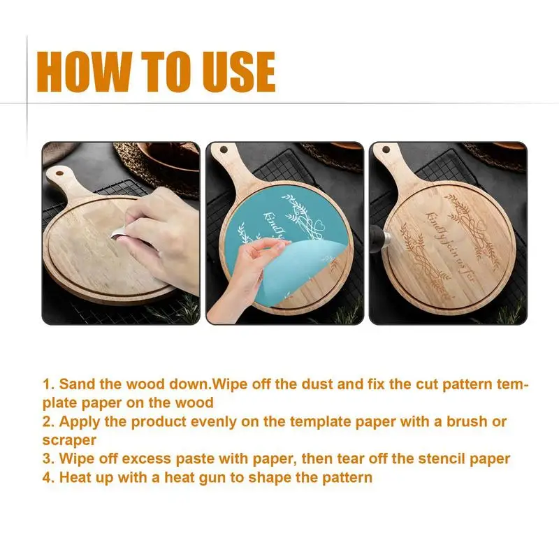 Flame Paste For Wood Wood Craft Easy To Apply Burn Paste Multifunctional  DIY Pyrography Accessories For Paper - AliExpress