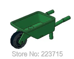 *Mini Wheel Barrow* K98288 5 pcs DIY enlighten block brick part No. 98288 Compatible With Other Assembles Particles