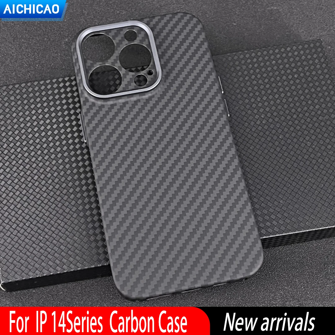 

ACC-Carbon Fiber Phone Case For Iphone 15Pro Max Aramid Fiber Cover Iphone 14 Pro Max Cases Light And Drop-Resistant Cover