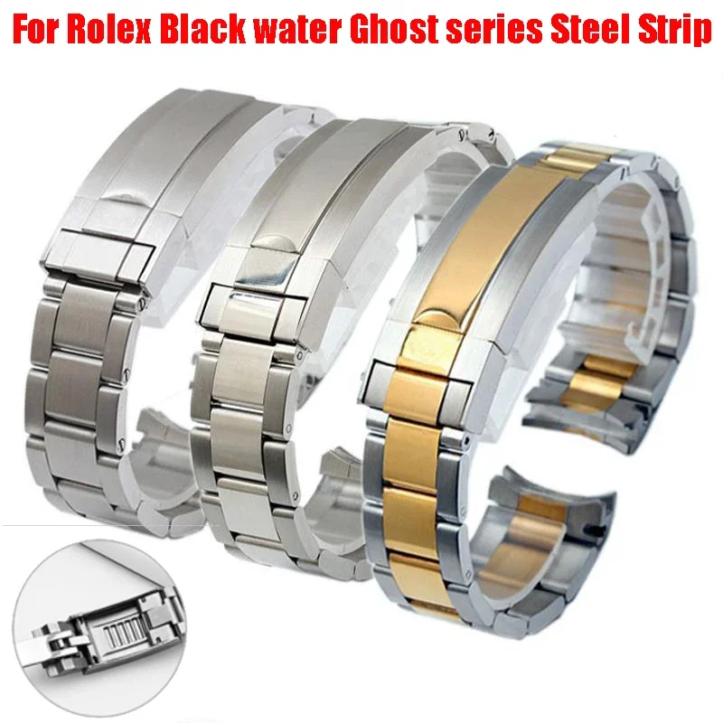 Cinturino Per Rolex Submariner Daytona Sup Gmt Men Fine-Tuning Pull Clasp Strap Cinturino Per Orologio In Acciaio Inossidabile 20Mm 21Mm
