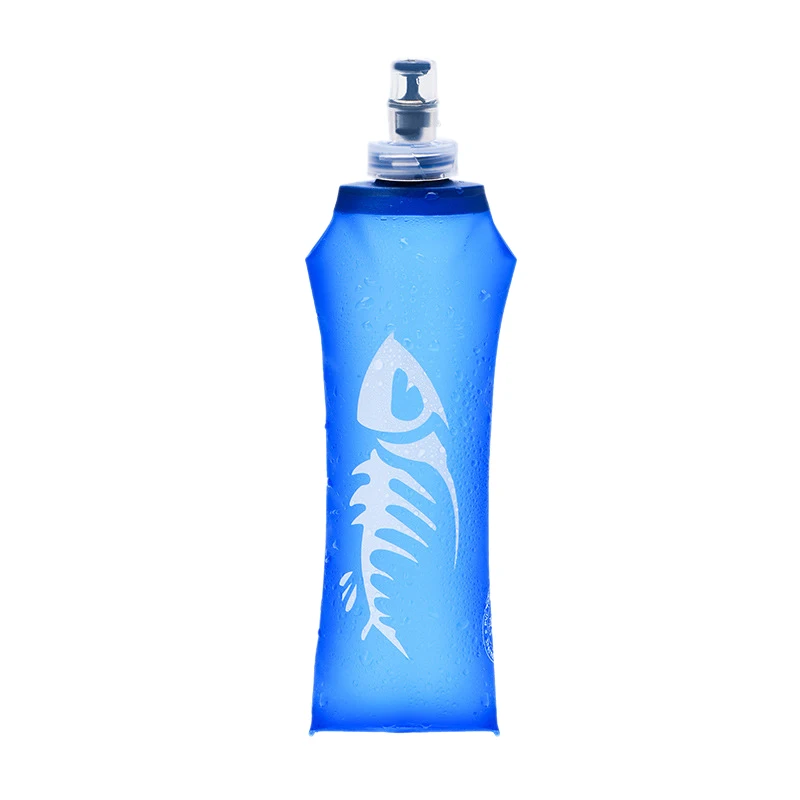 Soft Water Bottle Flask Collapsible TPU Water Bottle For Running Marathon Hiking And Cycling