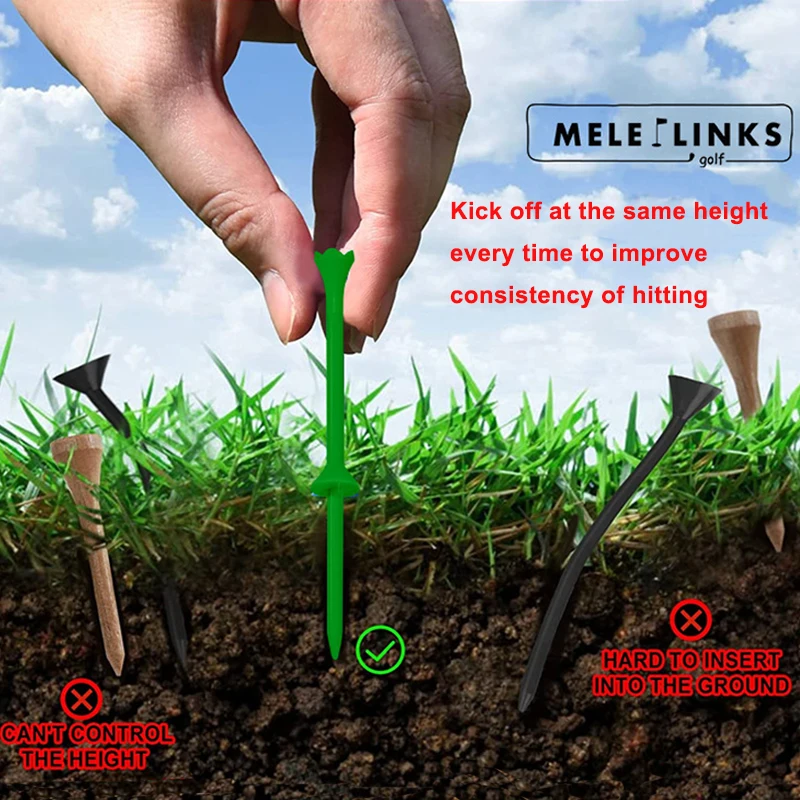 30 Pcs/Box Golf Tees Golf Step Down Tees With Package Golf Gift Accessories 83mm Long Distance Tee Holder Drop Ship Portable