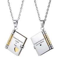 Collier enveloppe texte personnalisé médaillon ouverture livre pendentif Couple Album Photo personnalisé pull chaîne bijoux cadeau d'anniversaire 1 Collier enveloppe texte personnalisé médaillon ouverture livre pendentif Couple Album Photo personnalisé pull chaîne bijoux cadeau d'anniversaire 1