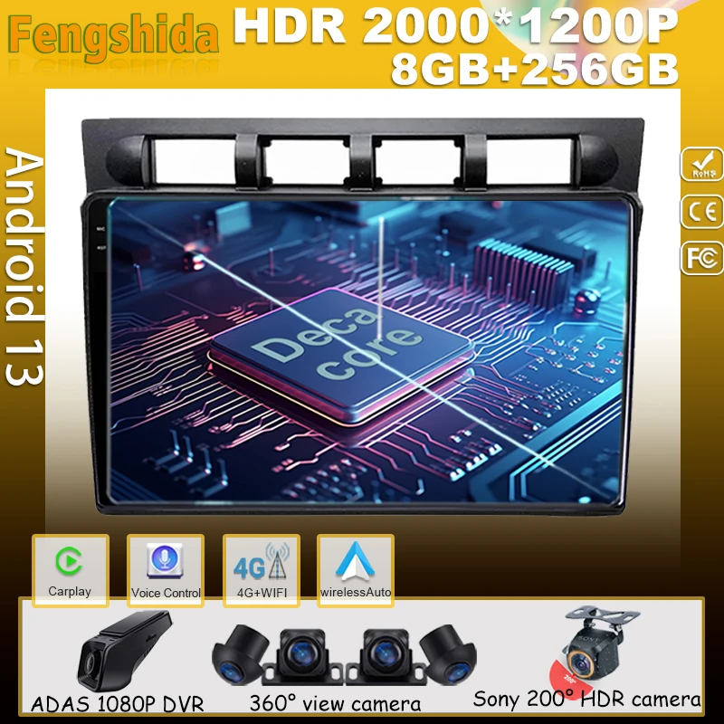 Carplay Android Per Kia Morning Picanto 2004-2007 Car Player Auto Radio Multimedia Video Navigation No 2Din Dvd Screen Stereo