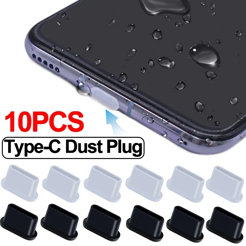 8pcs Cache Poussière Usb C, Bouchon Anti Poussière Type C