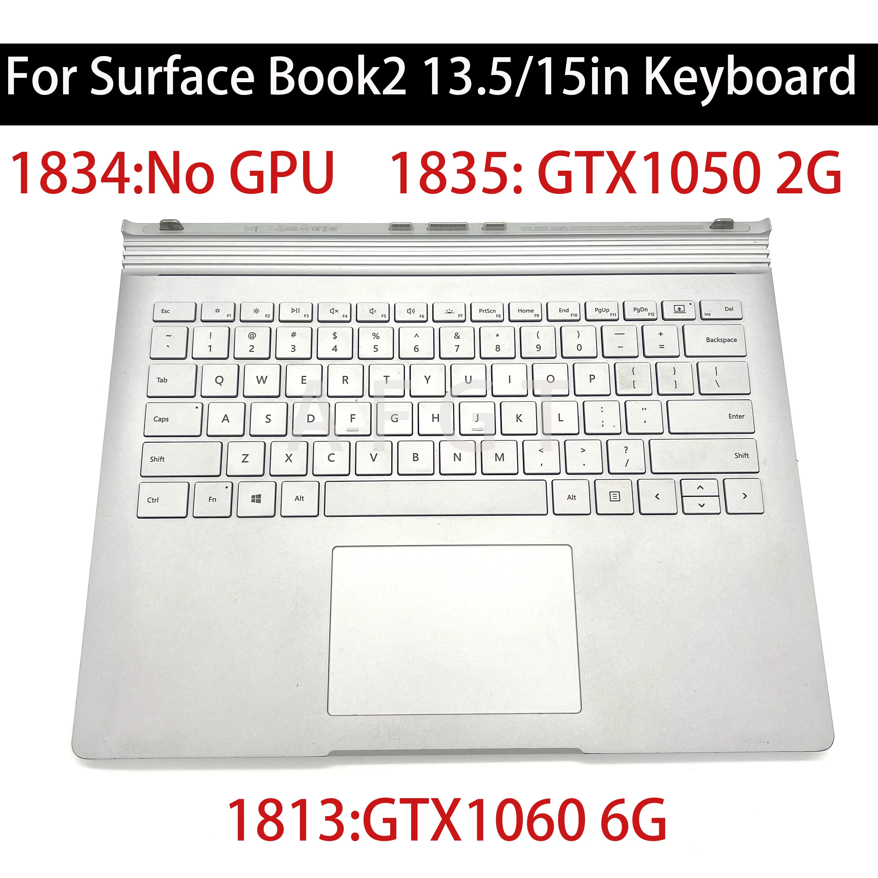 Originale Per Microsoft Surface Book2 13.5In 1834 1835 15In 1813 Base Keyboard Dock Tablet Gtx1050 Gtx1060 Us Lavoro Completamente Testato