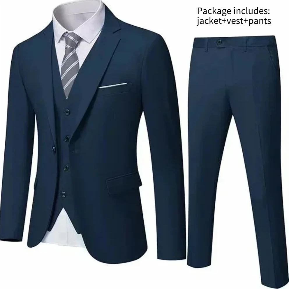 Navy-3pcs-1 button