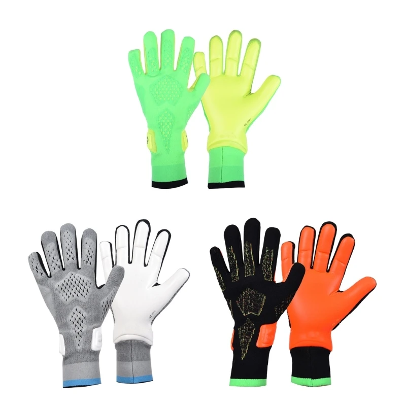 

Goalkeeper Glove Soccer Glove Strong Grip Gloves with Finger Protection Non-Slip Latex Protective Gloves for Adult Youth