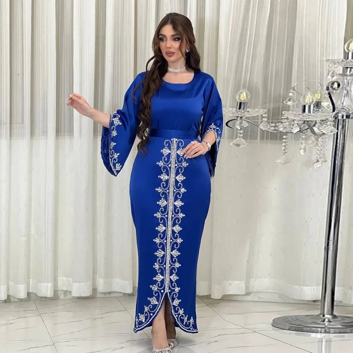 Morocco Party Dress Abaya Dubai Luxury Evening Dresses for Women Jalabiya Saudi Wedding Kaftan Robe Muslim Fashion Arab Abayas