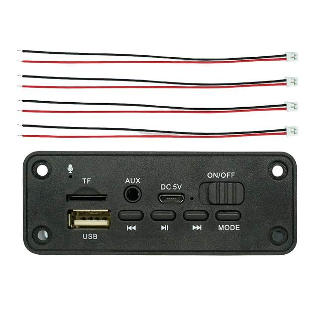 Portable Bluetooth 5.0 MP3 Player Decoding Board Control Player for Laptop