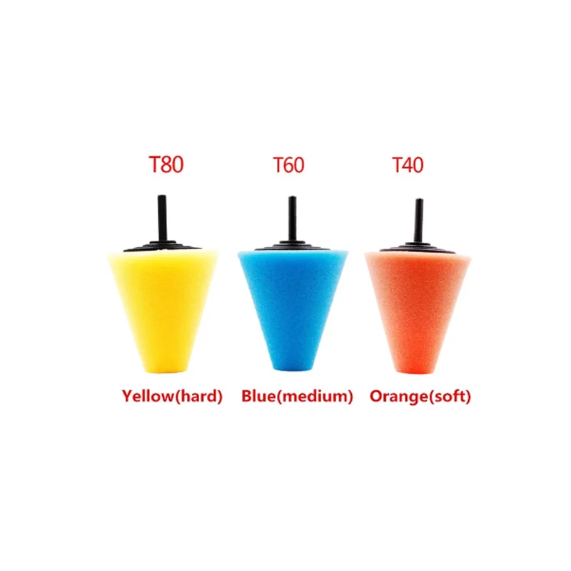 Car Hub Polishing Sponge Grinding Head In The Net Dead Angle Polishing Sponge Wheel Metal Plastic Grinding Conical Sponge 3