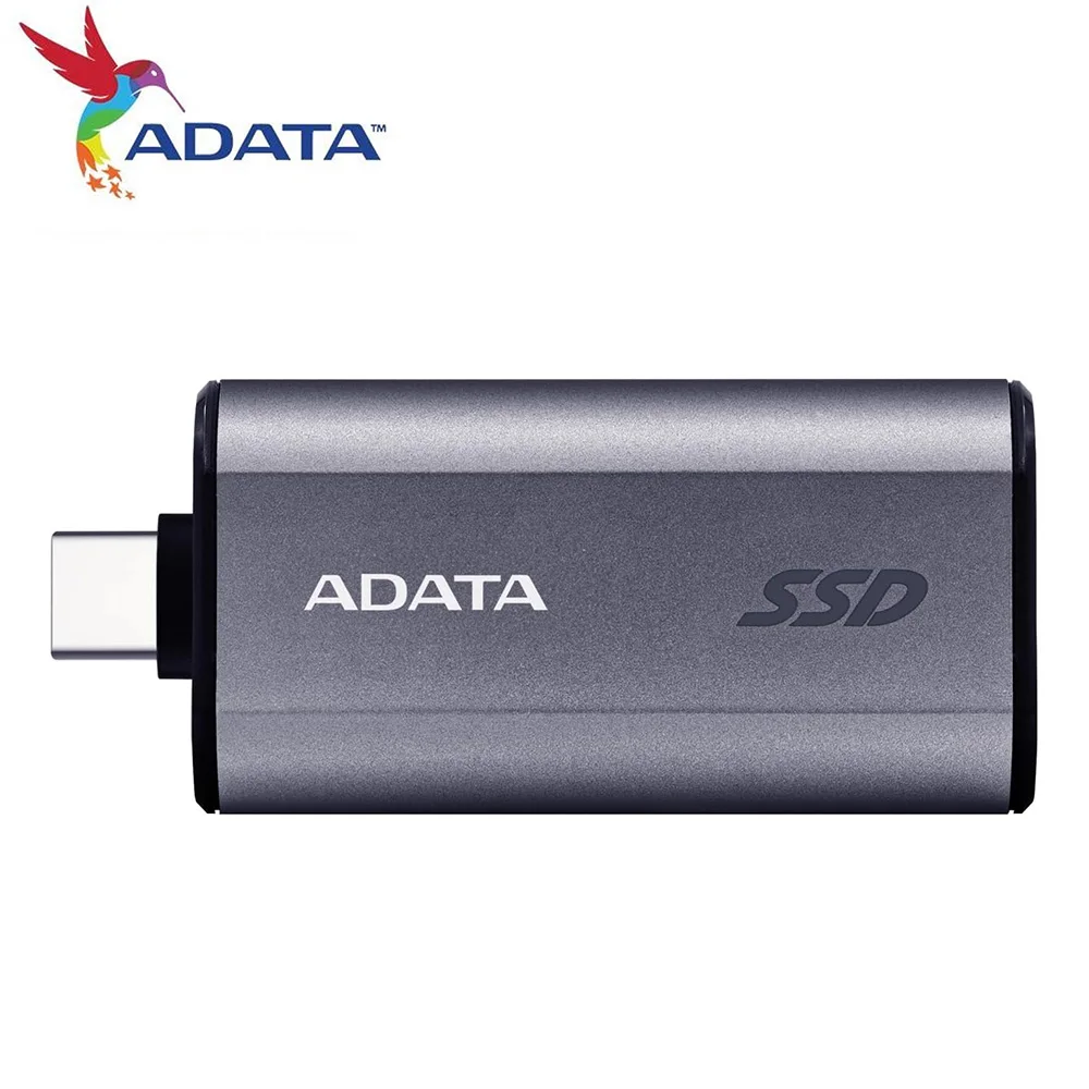 ADATA SC750 휴대용 SSD, 500GB/1000GB/2000GB 외장형 솔리드 스테이트 드라이브, USB 타입-C 3.2 Gen 2 (3.1 Gen 2), 블랙 티타늄