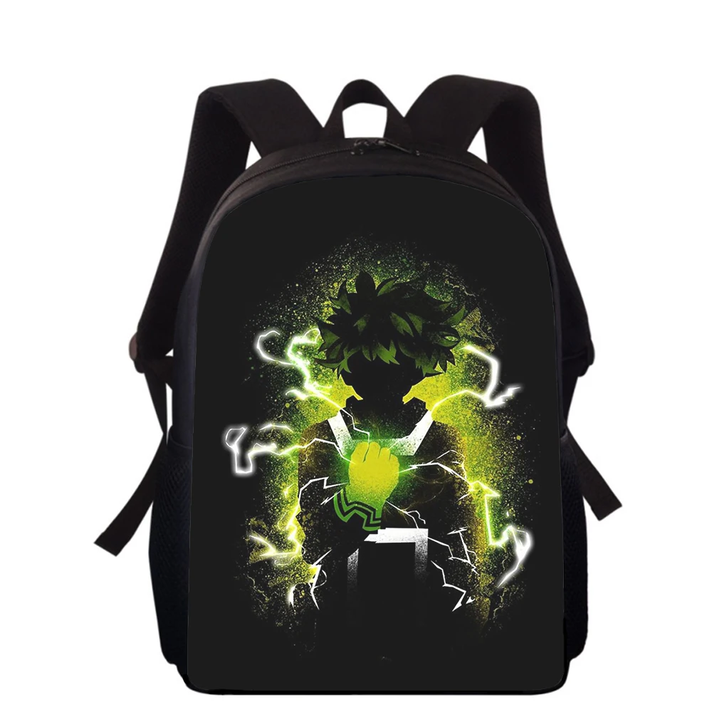 Anime My Hero Academia 15” 3D Print Kids Backpack Primary School Bags for Boys Girls Back Pack Students School Book Bags